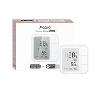 Aqara Thermostat de Pièce sans Fil W100, Thread/Zigbee, Surveillance de la Température & l'humidité, Contrôle à Distance HVAC, 3 Boutons Personnalisables, Matter, Compatible Apple Home, Alexa, Google