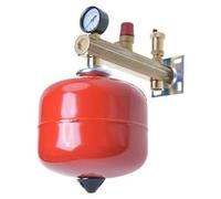 Aqbau® Kit de vase d'expansion membranaire de 5 litres pour chauffage, avec groupe de sécurité en laiton, réservoir de compensation de pression, vase de compensation, réservoir sous pression, couleur
