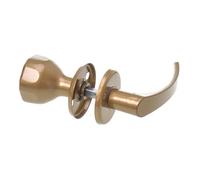 Aqbau® Poignée de porte rotative avec bouton de porte | Poignée de porte | Bouton de porte | Kit complet avec boulons et vis (doré)
