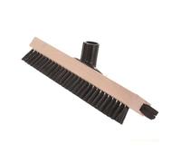 Aqbau Raclette de sol 40 cm 2 en 1 en bois | Raclette à eau et brosse de sol | Barre de nettoyage double face sans manche | Pour carrelage, béton et sols commerciaux