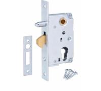 Aqbau® Serrure à crochet Serrure à encastrer pour porte coulissante 72/40mm PZ Serrures NOUVEAUX