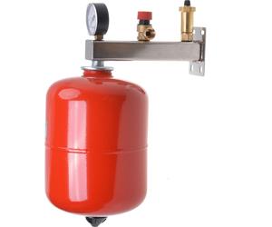Aqbau® Set vase d'expansion à membrane & groupe de sécurité inox | pour eau de chauffage & refroidissement (taille - 5L)