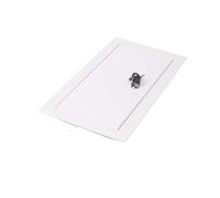 Aqbau® Trappe de Visite - Acier Blanc - Fermeture ylindre + 2 Clés) - Pour Mur & Plafond - Accès Réseaux, Électricité, Plomberie - Pose Rapide, Design Discret (300 x 500 mm)