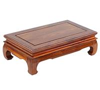 AQCDPJYU Petite Table d'autel en Bois avec contremarches de Table, présentoir sur Pied for Bouddha, thé, Puja et décor de Sorcellerie(Orange,S)