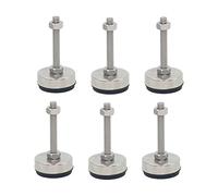 AQCDPJYU Pieds de nivellement à Filetage M12 en Acier Inoxydable 304, Pieds de Support de Machine-Outil for équipement mécanique 6 pièces(65*M12*60mm)