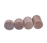 AQCDPJYU Rehausseurs de lit en Bois, Paquet de 4 rehausseurs de Meubles de Couleur Naturelle 5-10 cm de diamètre 3-20 cm de Hauteur(8 * 15cm)