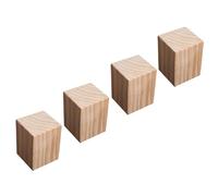 AQCDPJYU Rehausseurs de Meubles en Bois Massif 4 pièces, Pieds de Support de capacité de Charge de 800 kg for lit, canapé, Table et Armoire(15 x 15 x 20cm)