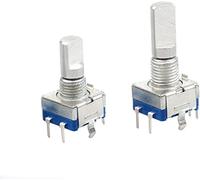 AQHYEBNSR Codeur Rotatif 5pcs / lot 20 mm EC11 Potentiomètre du codeur avec Interrupteur 5 Broches numérique D Type de