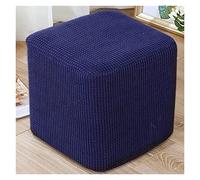 AQIGR Housse de Pouf Carré 40x40/45x45 Extensible Housse Ottomane,Housses de Repose-Pieds en Jacquard Doux pour protéger Le Repose-Pieds, Housse de Pouf avec Fond élastique, Lavable en Machine