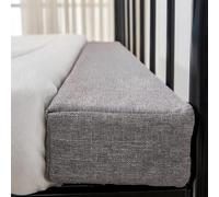 AQIGR Traversin de Remplissage pour Matelas d'hôtel/invités/Chambre familiale, butoir de tête de lit, rallonge de Chevet, connecteur de lit Double, Protection de lit(Gray,140x10x30cm)