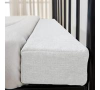 AQIGR Traversin de Remplissage pour Matelas d'hôtel/invités/Chambre familiale, butoir de tête de lit, rallonge de Chevet, connecteur de lit Double, Protection de lit(White,160x10x30cm)