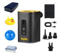 Aqiila Airbird C2 - Pompe à air Portable et compresseur Haute Performance avec ampe de Poche, Installation Rapide et arrêt Automatique, gonflage précis et sans Effort, gonfleur Matelas et Ballons