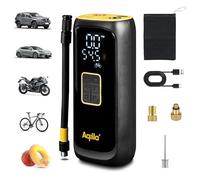 Aqiila Airbird C4 - Pompe à air Portable et compresseur Haute Performance avec Batterie intégrée, Lampe de Poche, Installation Rapide et arrêt Automatique pour Un gonflage précis et sans Effort