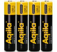 AQIILA Piles Rechargeable AAA x4 USB-C