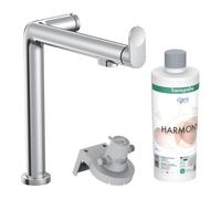 Aqittura M91 mitigeur de cuisine 240 FilterSystem, 1 jet avec kit de démarrage, Chrome (76802000)