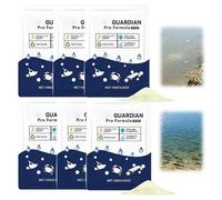 Aqua Guardian Pro Formule pour étang, poudre de soin aquatique pour poissons, nettoyant de bassin Aqua Guardian, transparente durable, soutien quotidien facile d'entretien, pochette refermable de 100