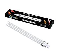 Aqua-Terra Lighting Ampoule de filtre de bassin 11 W - Ampoules UVC ultra violettes pour filtres et clarificateurs - Base de lampe germicide G23 2 broches PLS pour remplacer les ampoules UV dans les