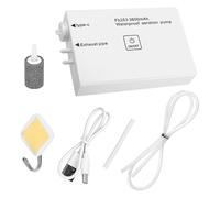 Aquaboost Pompe à oxygène portable Aquaboost, design compact , batterie ABS rechargeable de 12,4 x 8,4 x 2,7 cm, 3 600 mAh, pour bassin d'aquarium