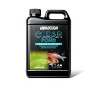 AquaDesign Clarificateur d'eau Clear Pond 2500 ml - Nettoie les eaux vertes et nuageuses - Traite 12 500 l