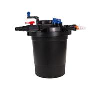 AquaForte GPF-10000 (11 Watt) Filtre sous Pression, Puissance 11 Watt, Tension 230V, Entrée/Sortie 19/25/32/40mm, Débit recommandé 10.000 l/h, Convient aux bassins d'agrément jusqu'à 12.000 litres