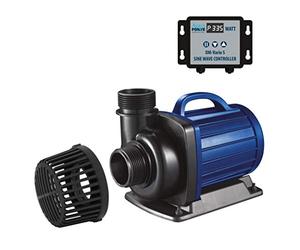 Aquaforte Pompe de BassinFiltre dm-10.000 Vario S, 34-85W, Débit 6-10 m3 par Heure, Hauteur de Refoulement 5,5m, Réglable avec Contrôleur Externe, Bleu, noir.