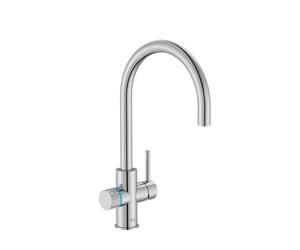 Aquafy mit évier bec tube incurvé à double sortie chromé, cartouche filtration - ROCA A5A8B3GC00