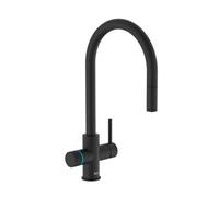 Aquafy mitigeur évier à bec tube à double sortie noir mat - ROCA A5A8D3GNB0