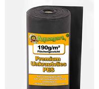 50m² de non-tissé anti-mauvaises herbes pour le jardin non-tissé de paillage tissu de sol 190g 1m de large PES