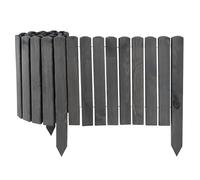 Aquagart Clôture roulante en bois pour délimitation nette des parterres et des pelouses | Bordure de parterre flexible pour formes rondes et carrées | Bordure de pelouse pour allées, espaces de jardin
