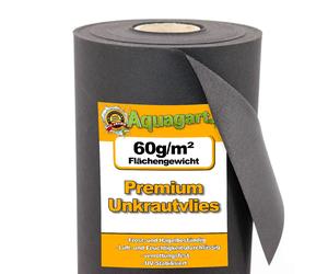 Aquagart Film de Paillage - 10 m², 60 g/m², 1.6m Large
