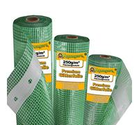 Aquagart Film grillagé pour serre - 250 g - Résistant aux UV - Vert - Différentes largeurs et longueurs (7 m, vert/transparent - 2 m de large)