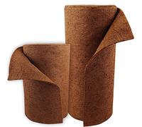 Aquagart Tapis en coco, protection hivernale et protection contre le froid des plantes 800 g/m², couche de latex naturel unilatérale, tapis en fibre de coco, tapis de protection (35 m x 0,5 m)