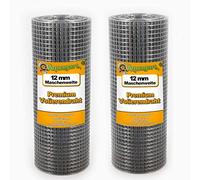 Aquagart® Treillis métallique galvanisé pour volière - Différentes versions (15 m x 0,5 m - 12 mm)