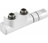 Aqualine Accessories - Kit de raccordement pour vanne thermostatique, raccordement central, blanc CP9720S