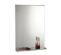 Aqualine Beta - Miroir 40x70 cm, avec étagère, verre/blanc 57395