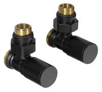 Aqualine C-START - Kit de raccordement pour robinets, raccordement d'angle, noir mat SC237B