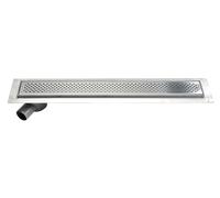 Aqualine - Caniveau de douche Krokus avec grille 96x14x9 cm, acier inoxydable 2705-10