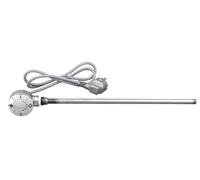 Aqualine Cannes chauffantes - Canne chauffante électrique avec thermostat, câble droit, chromé LT67445