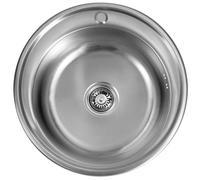 Aqualine - Evier, diamètre 51 cm, acier inoxydable AQ051B