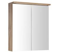 Aqualine KAWA - Armoire miroir avec éclairage LED, 60x70x22 cm, chêne emporio WGL36S