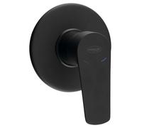 Aqualine Lotta - Mitigeur encastré de lavabo avec corps d'encastrement, 1 sortie, noir mat LT741B