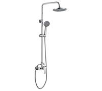 Aqualine Lotta - Set de douche avec mitigeur, 4 jets, chrome LT690