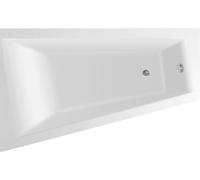 Aqualine Metuje baignoire d’angle 160x100 cm côté gauche blanc G2610