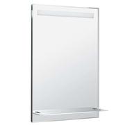 Aqualine - Miroir avec éclairage LED, 60x80 cm, tablette en verre ATH53