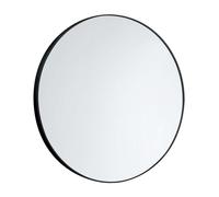 Aqualine - Miroir, diamètre 60 cm, noir mat 6000