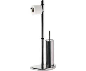 Aqualine - Porte-rouleaux WC avec brosse de toilette, chrome HI32