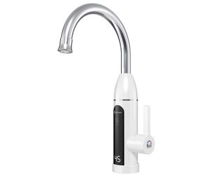 Aqualine Rio - Mitigeur électrique pour évier, 3 kW, blanc/inox 211086