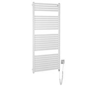 Aqualine - Sèche-serviettes Tondi-E 60x133 cm, 600 W, blanc DE480T