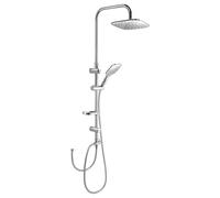 Aqualine - Set de douche Kera sans robinetterie,22x22 cm,3 jets, chrome SL430