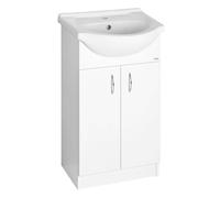 Aqualine Simplex Eco - Armoire avec lavabo 47x84x29 cm, blanc SIME500